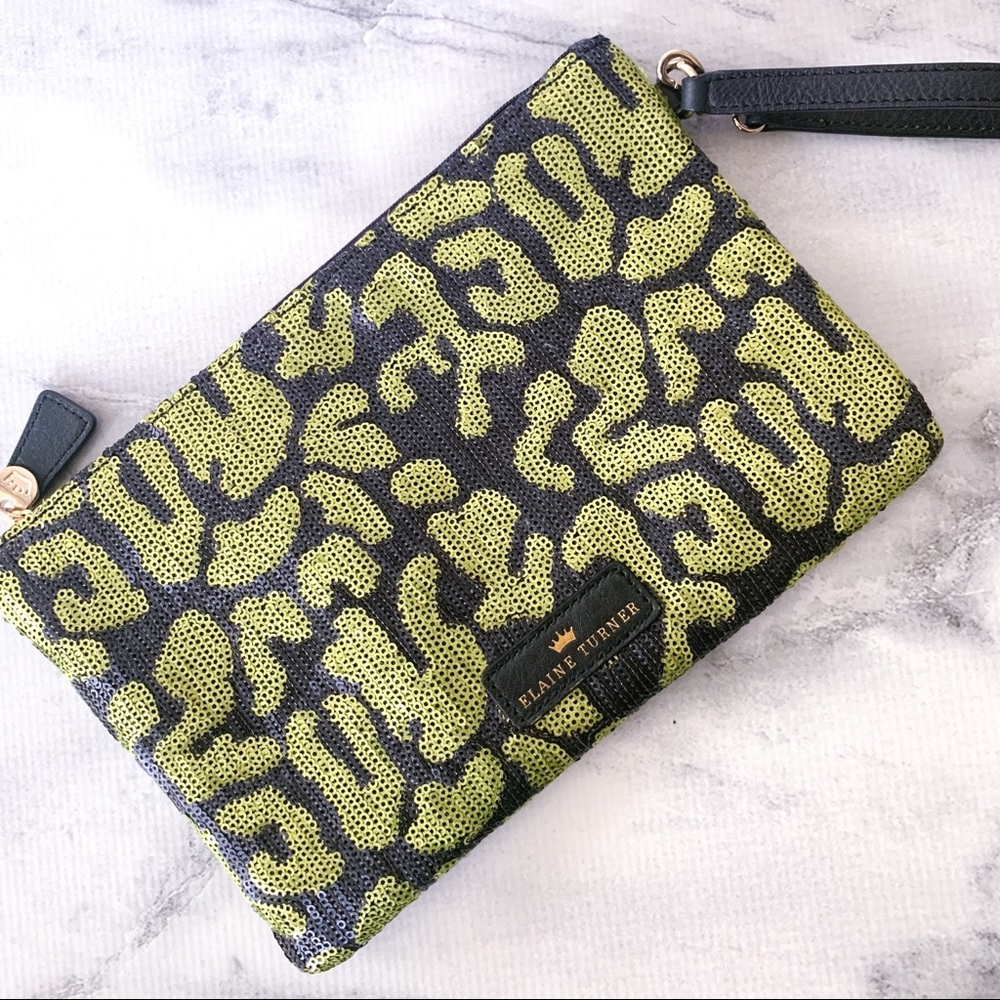 Elaine Turner Sequin Wristlet